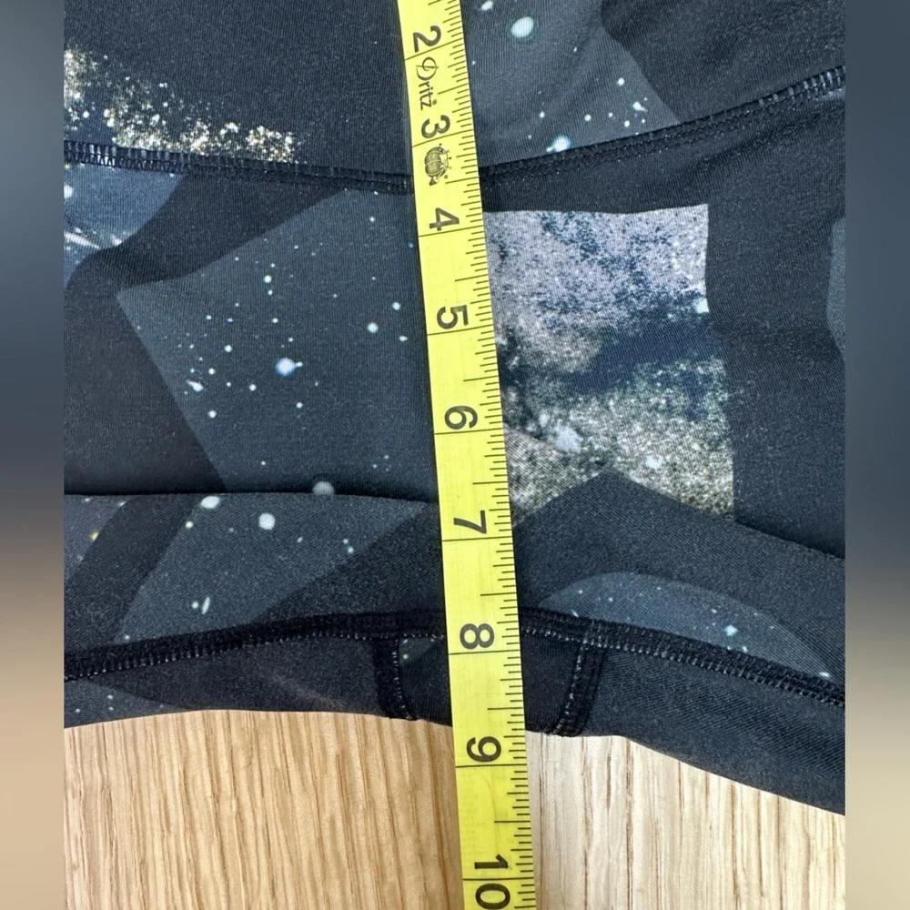 ALO YOGA, Godess Leggings, Green, Black, Galaxy Print, Small